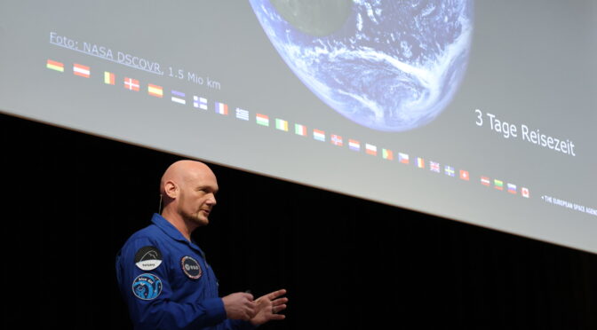 Ein Astronaut zu Besuch